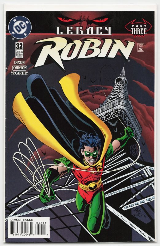 Robin #32 (DC Comics, 1996), raw, ungraded comic book — front cover