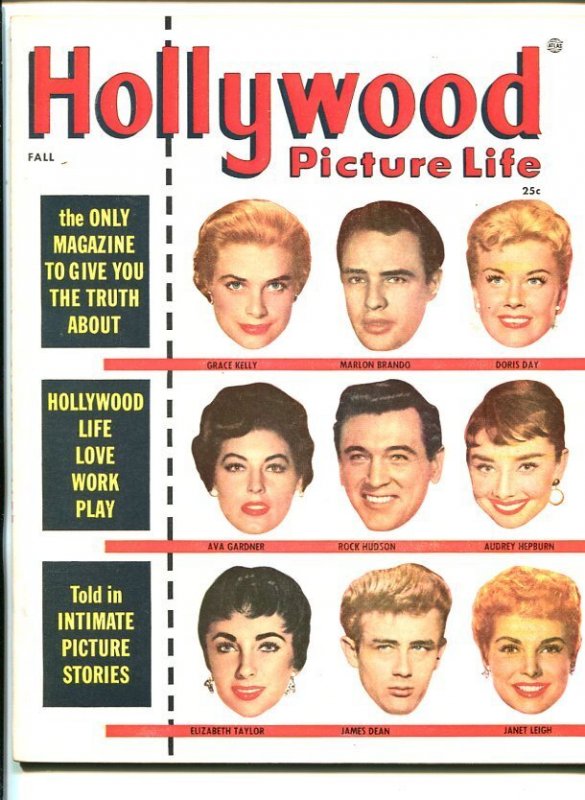 Mag: Hollywood Picture Life-Fall1955-Brando-Doris Day-Southern States Pedigre..., raw, ungraded comic book — front cover