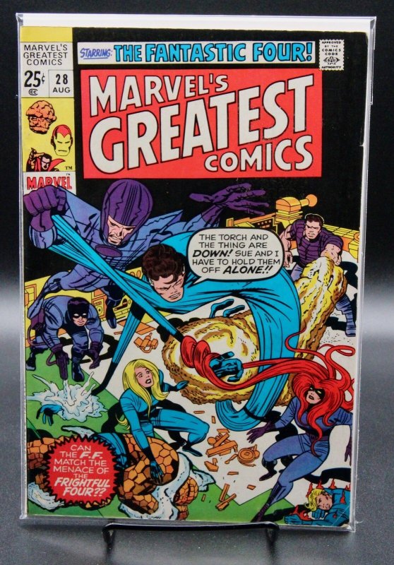 Marvel's Greatest Comics #28 (Marvel Comics, 1970), raw comic book in FN condition — front cover