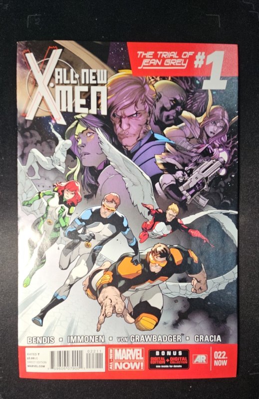 All-New X-Men #22 (Marvel Comics, 2014), raw comic book in NM condition — front cover
