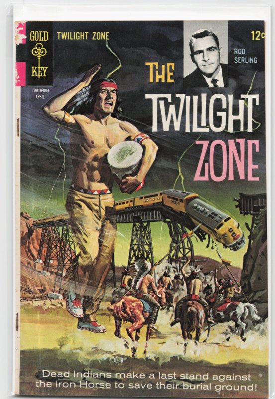Twilight Zone #25 (Gold Key, 1968), raw, ungraded comic book — front cover