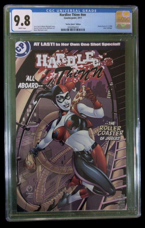 Hardlee Thin, CGC 9.8 graded comic book, Universal Blue label — front cover in its holder