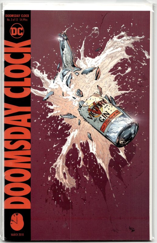 Doomsday Clock #3 (DC Comics, 2018), raw, ungraded comic book — front cover