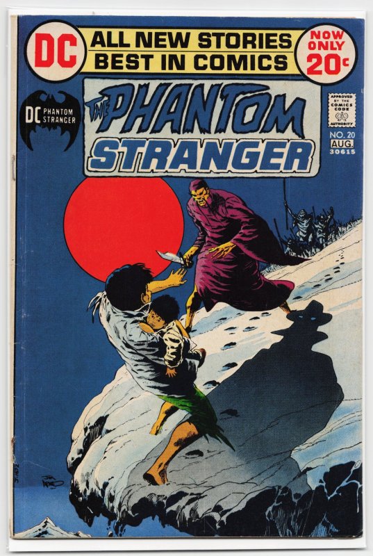 The Phantom Stranger #20 (DC Comics, 1972), raw, ungraded comic book — front cover