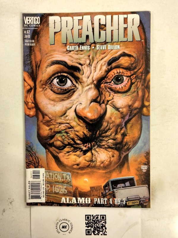 Preacher #62 (DC Comics), raw comic book in NM condition — front cover