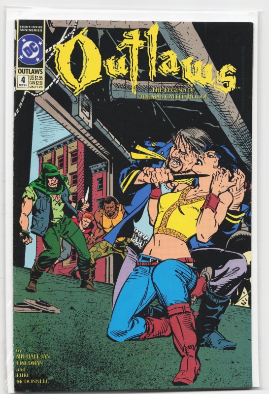 Outlaws #4 (DC Comics, 1991), raw, ungraded comic book — front cover