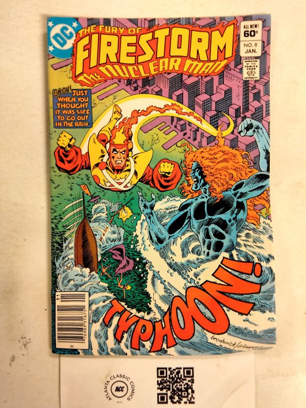 Firestorm the Nuclear Man #8 (DC Comics), raw comic book in VF condition — front cover