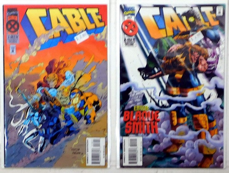 Cable Lot of 2 #18, 21 (1994) Marvel Comics 1st Print Comic Books (Marvel Comics, 1994), raw, ungraded comic book — front cover