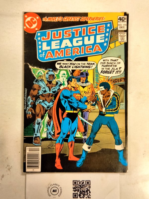 Justice League of America #173 (DC Comics, 1979), raw comic book in FN condition — front cover