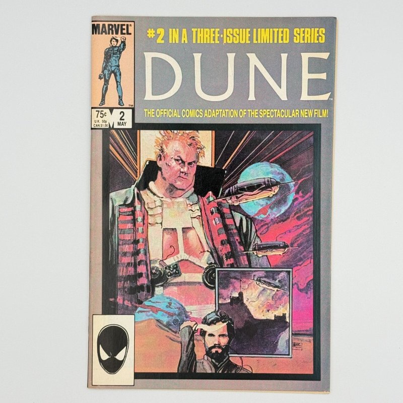 Dune #2 (Marvel Comics, 1985), raw comic book in VF- 7.5 condition — front cover