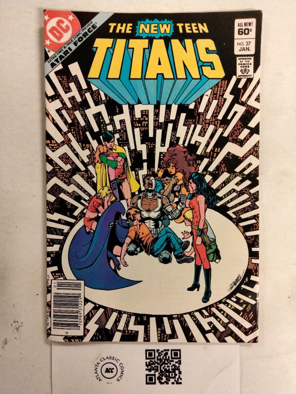New Teen Titans #27 (DC Comics), raw comic book in NM condition — front cover