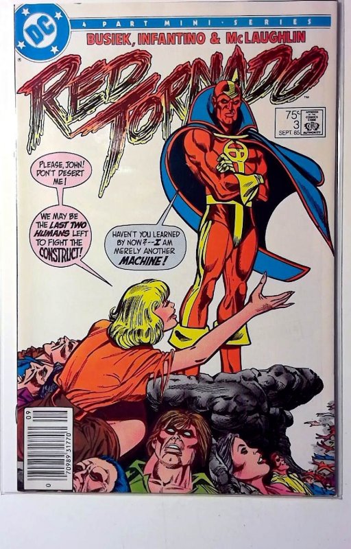 Red Tornado #3 (DC Comics, 1985), raw, ungraded comic book — front cover