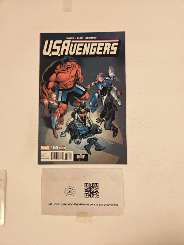 U.S.Avengers #10 (Marvel Comics), raw comic book in NM condition — front cover