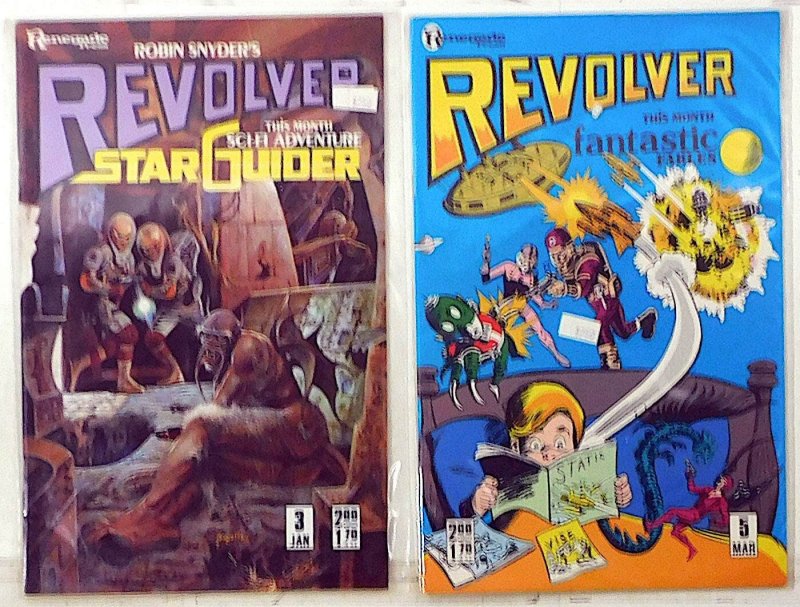 Robin Snyder's Revolver Lot of 2 #3, 5 1986 Renegade Press 1st Print Comic Books (1986), raw, ungraded comic book — front cover