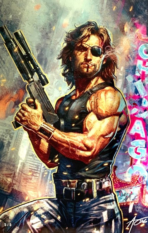Escape from New York: Escape from Chicago 1: Rudy Ao Secret Metal Virgin Variant, raw, ungraded comic book — front cover