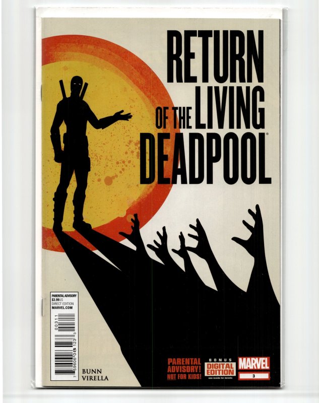 Return of the Living Deadpool #3 (Marvel Comics, 2015), raw, ungraded comic book — front cover
