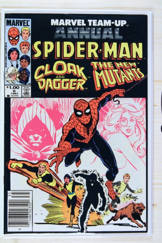 Marvel Team-Up Annual #6 (Marvel Comics, 1983), raw comic book in FN/VF 7.0 condition — front cover
