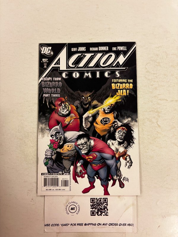 Action Comics #857 (DC Comics), raw comic book in NM condition — front cover