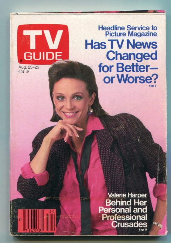 MAG: TV Guide-Valerie Harper-Northern Wisconsin Edition-August 1986-VG (1986), raw comic book in VG condition — front cover