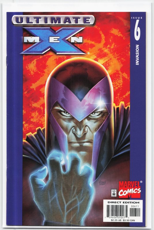 Ultimate X-Men #6 (Marvel Comics, 2001), raw, ungraded comic book — front cover