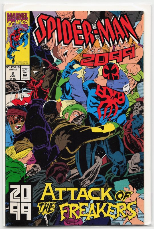 Spider-Man 2099 #8 (Marvel Comics, 1993), raw, ungraded comic book — front cover