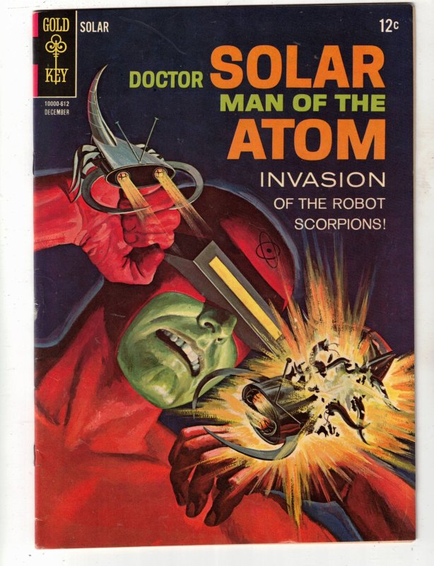 Doctor Solar, Man of the Atom #18 (1966), raw comic book in VF/NM condition — front cover