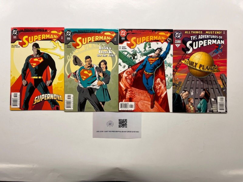 4 Superman DC Comic Books # 562 618 619 620 Batman Wonder Woman Flash 30 JS42, raw, ungraded comic book — front cover