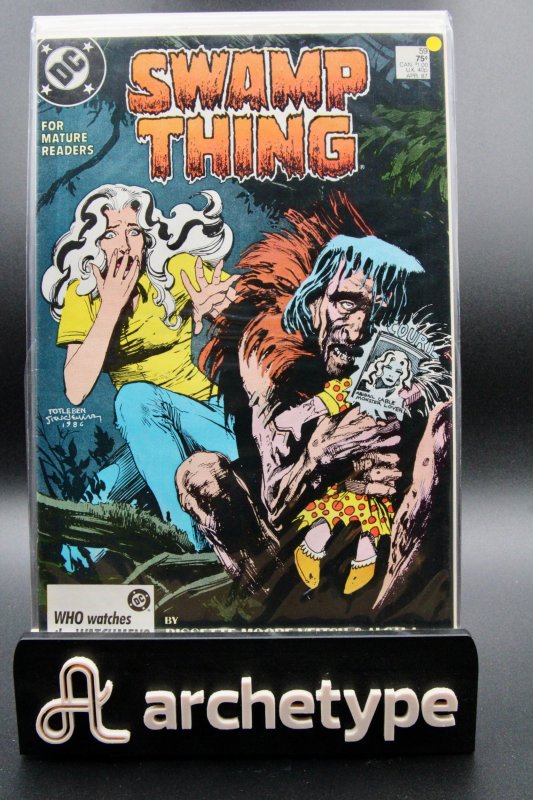 Swamp Thing #59 (DC Comics, 1987), raw comic book in VF+ 8.5 condition — front cover