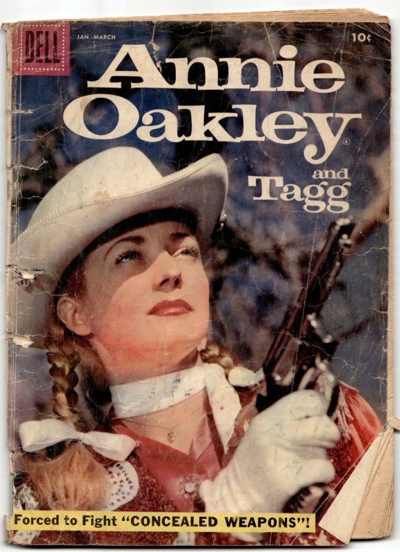 Annie Oakley & Tagg #14 (1958), raw, ungraded comic book — front cover