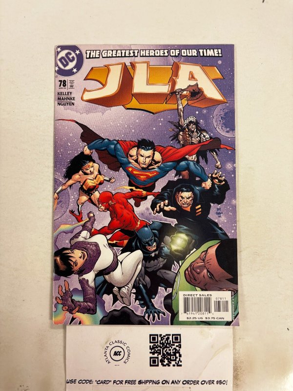 JLA #78 (DC Comics, 2003), raw comic book in NM condition — front cover