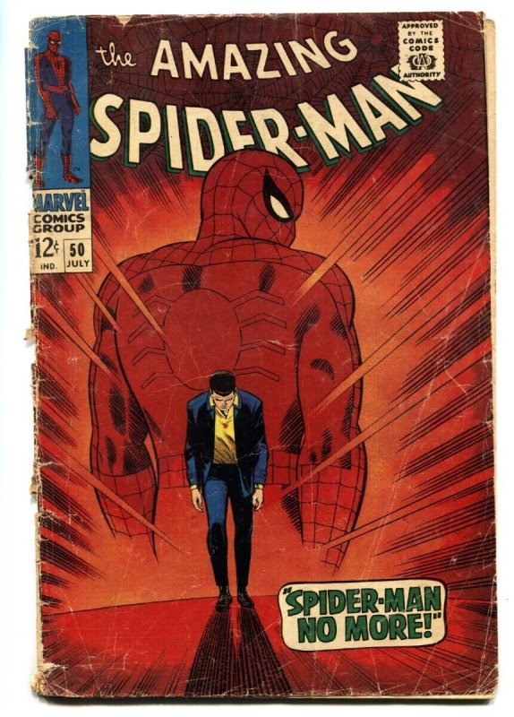 Amazing Spider-Man #50 (Marvel Comics, 2003), raw, ungraded comic book — front cover