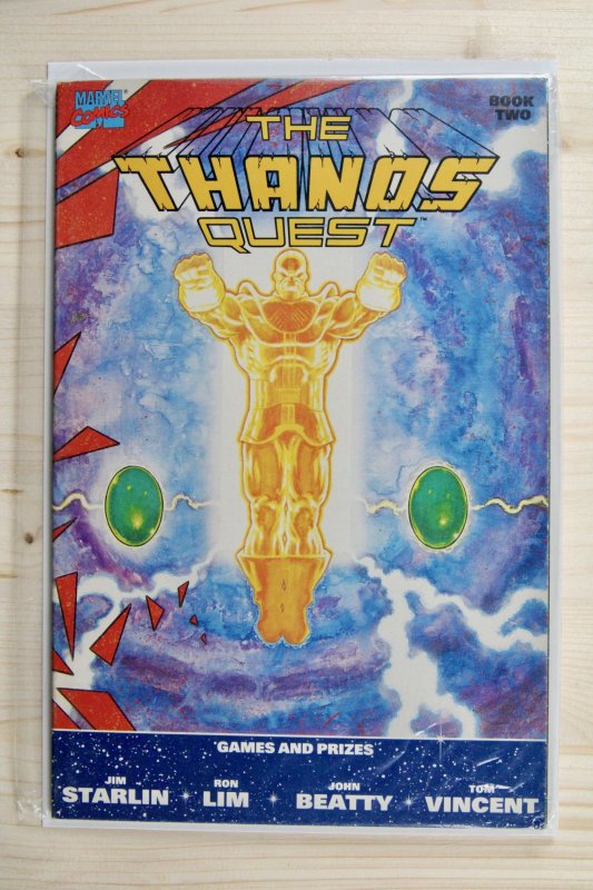 The Thanos Quest #2 (Marvel Comics, 1990), raw comic book in NM 9.4 condition — front cover