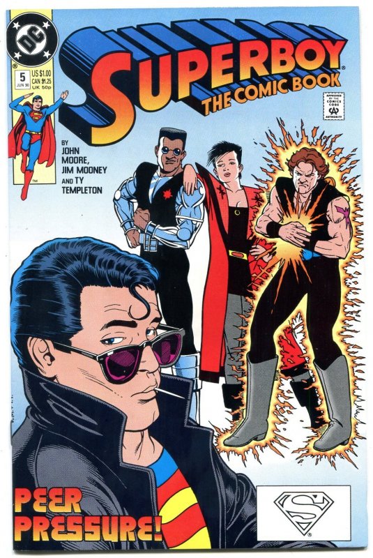 Superman #5 (DC Comics, 1990), raw comic book in NM- condition — front cover