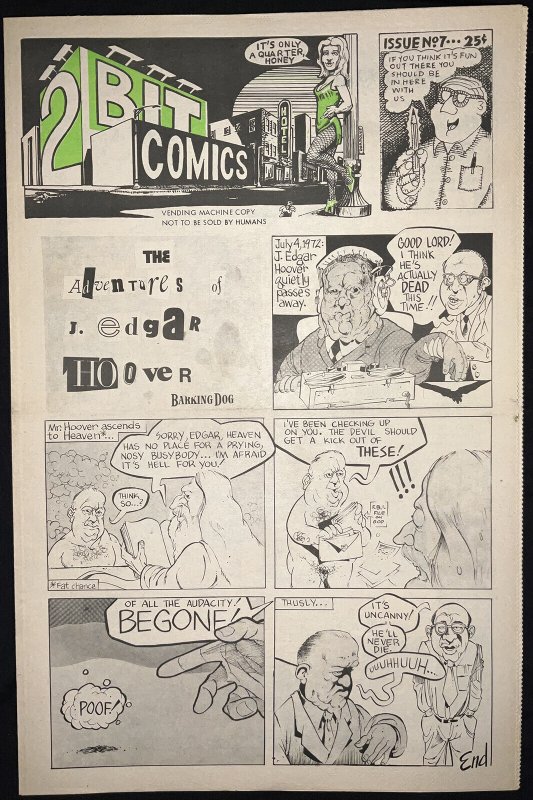 2 Bit Comics #7, raw comic book in 9.0 condition — front cover