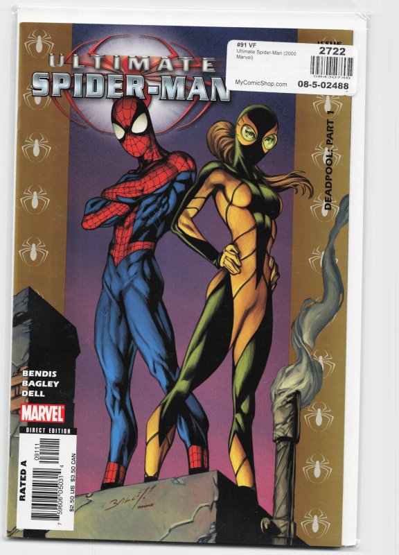Ultimate Spider-Man #91 (Marvel Comics, 2006), raw, ungraded comic book — front cover