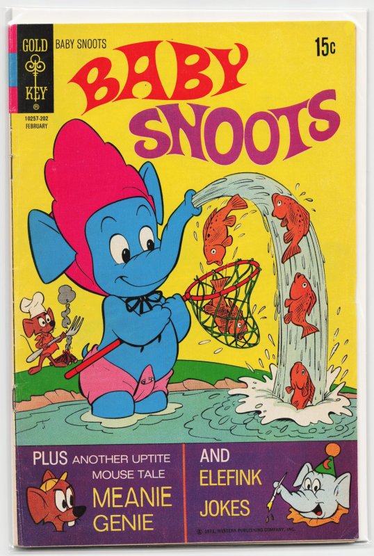 Baby Snoots #7 (Harvey Comics, 1972), raw, ungraded comic book — front cover