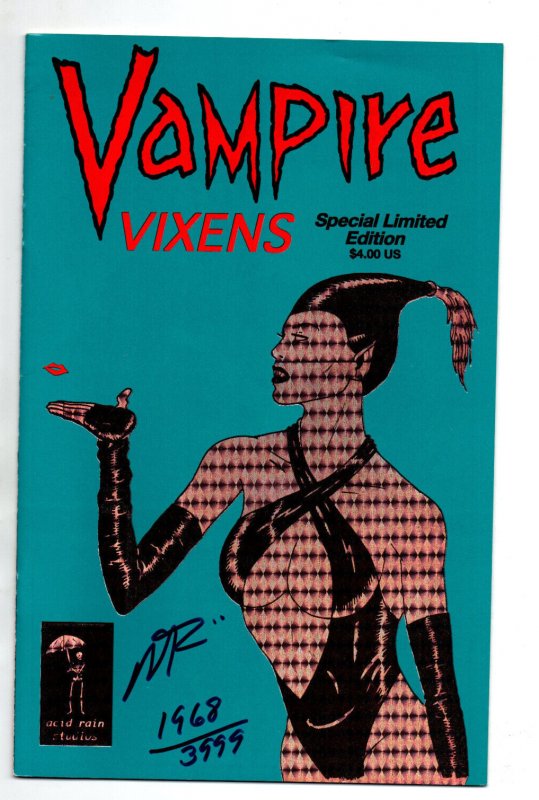 Vampire Vixens #1 (1993), raw comic book in VF/NM condition — front cover