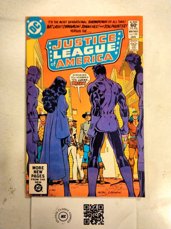 Justice League of America #198 (DC Comics), raw comic book in NM condition — front cover