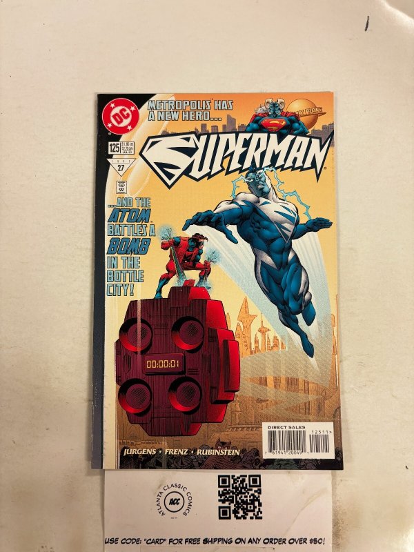 Superman #125 (DC Comics, 1958), raw comic book in NM condition — front cover