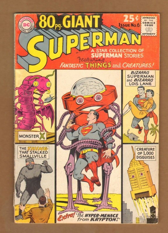 Giant Superman #6 (1965), raw comic book in 4.0 condition — front cover