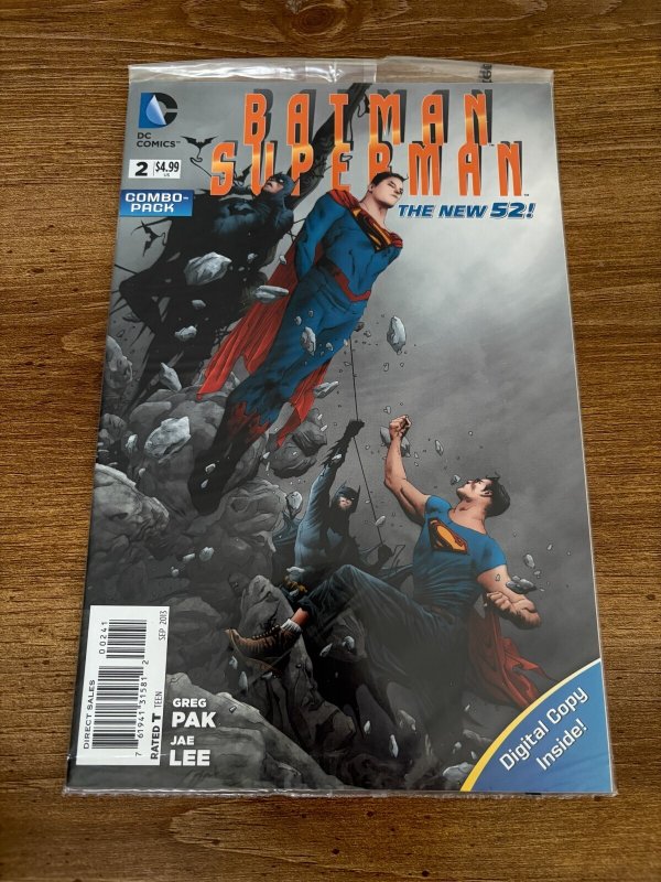 Batman Superman #2 (DC Comics), raw comic book in NM condition — front cover
