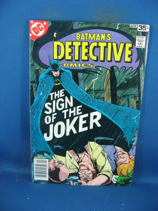Detective Comics #476 (DC Comics, 1978), raw comic book in VF condition — front cover