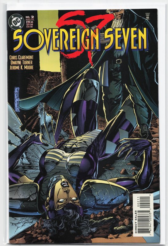 Sovereign Seven #2 (DC Comics, 1995), raw, ungraded comic book — front cover