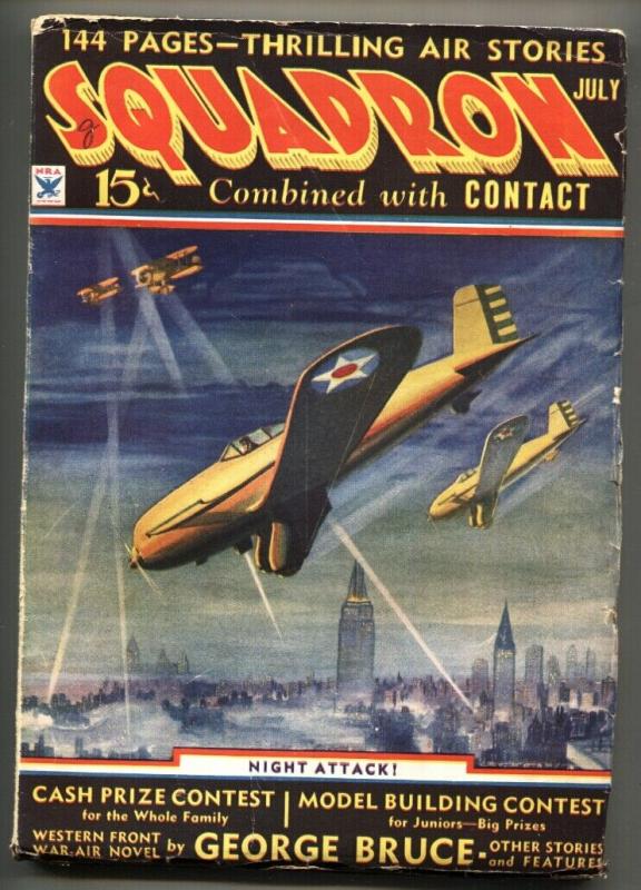 Squadron #1 (1934), raw, ungraded comic book — front cover