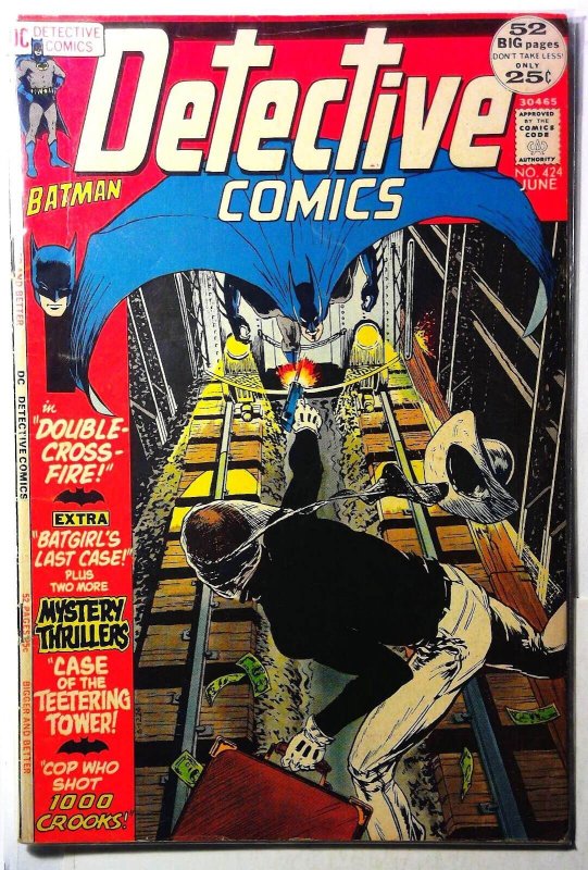 Detective Comics #424 (DC Comics, 1972), raw, ungraded comic book — front cover