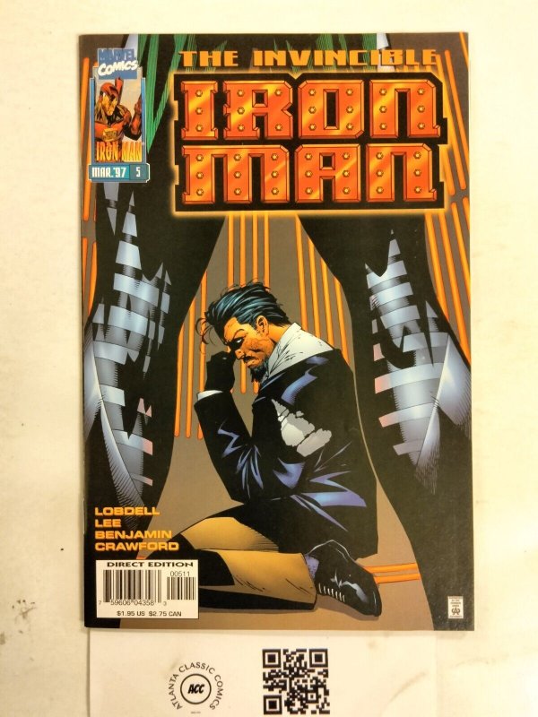 Invincible Iron Man #5 (Marvel Comics), raw comic book in NM condition — front cover