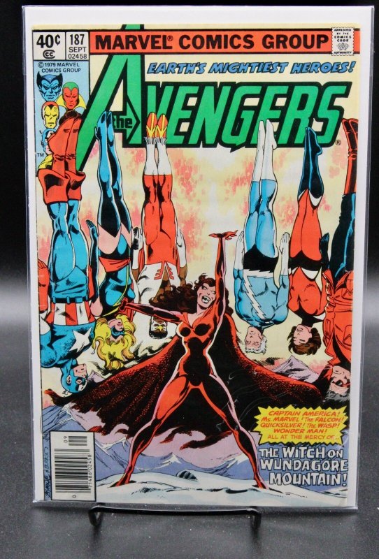 The Avengers #187 (Marvel Comics, 1979), raw, ungraded comic book — front cover