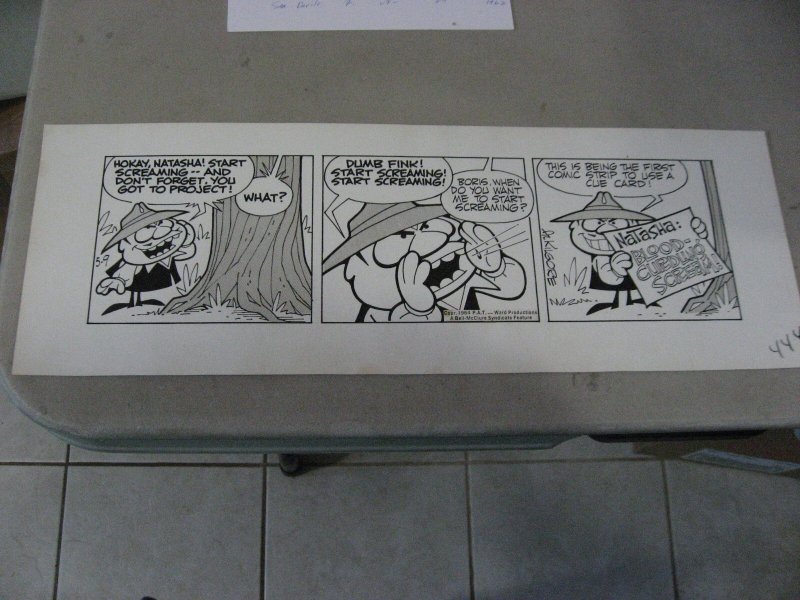 2 Original Art Pages Comic Strip Rocky Bullwinkle Boris Natasha 1964 20 X 7 Nice (1964), raw, ungraded comic book — front cover