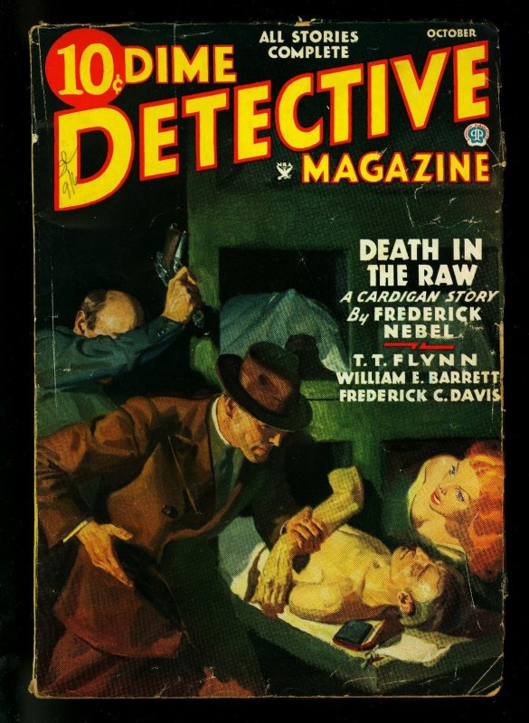 Pulp: Dime Detective Pulp October 1935- Frederick C Davis- Nebel- VG (1935), raw comic book in VG condition — front cover