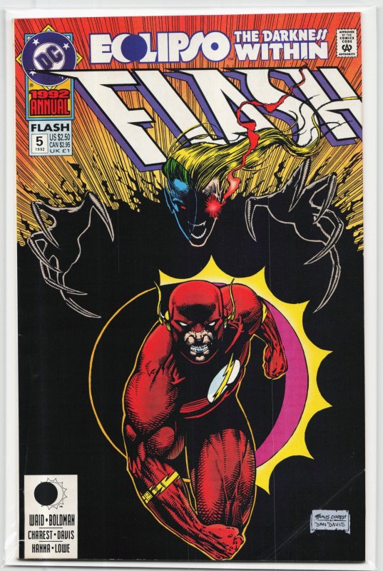 The Flash Annual #5 (DC Comics, 1992), raw, ungraded comic book — front cover